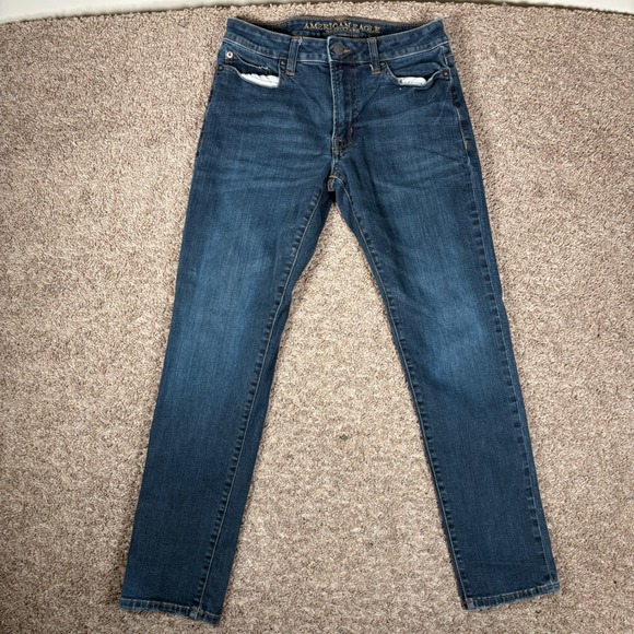 American Eagle Outfitters Other - American Eagle Outfitters Slim Fit Dark Wash Denim Jeans Mens 30x30 Blue‎